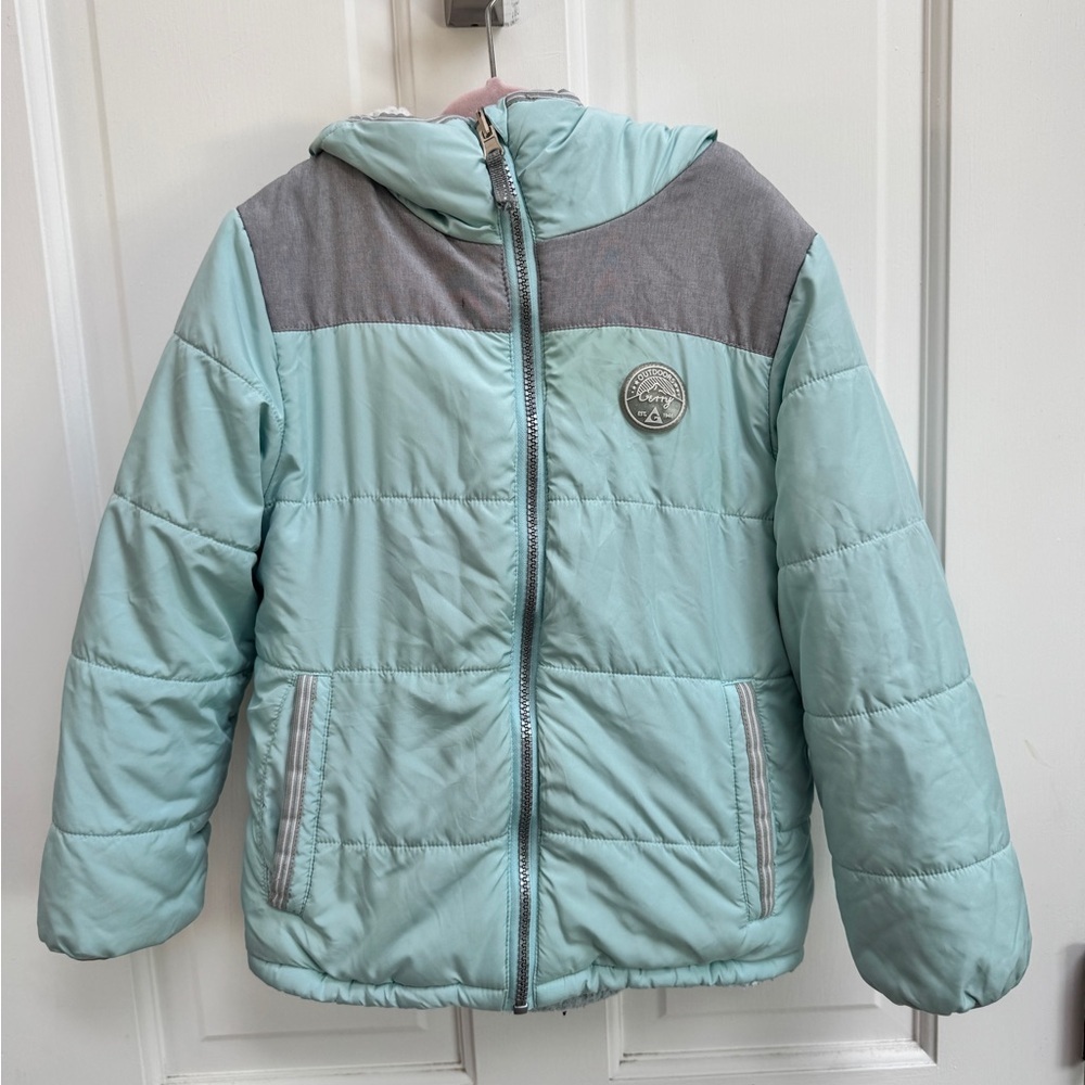 Gerry Girls Size 6 Blue and Gray Kids Puffer Winter Warm Jacket - Picture 1 of 13